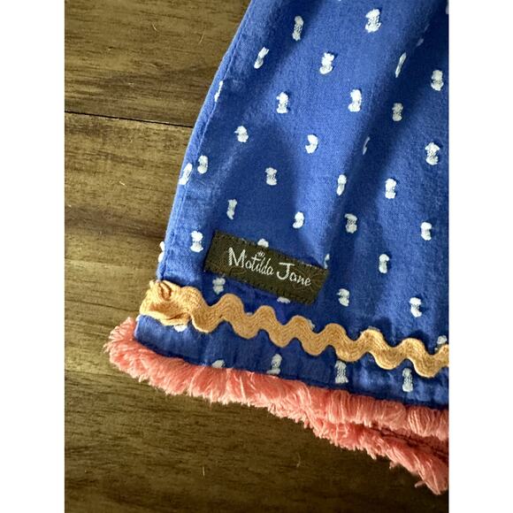 Matilda Jane The Adventure Begins Blue Yellow Wheelbarrow Race Sleeveless Tunic - Picture 6 of 9